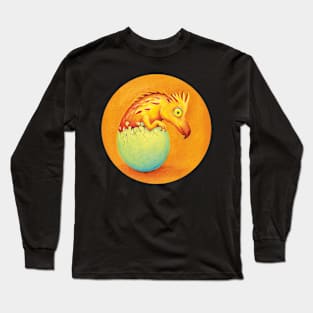 Hatching Orange Dragon Long Sleeve T-Shirt